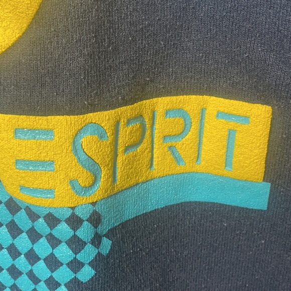 Vintage 1990's  "E Spirit" Sweatshirt In Excellent Used Condition!   EUC - Picture 3 of 7